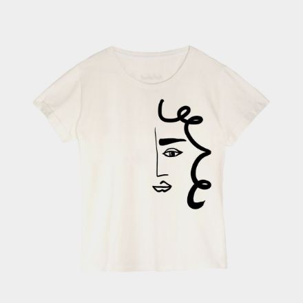 تصویر  Abstract Women Face T-shirt